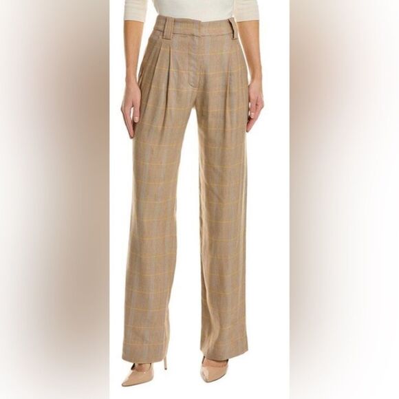 A.L.C. Fynn Plaid Straight-Leg Pants NWT size 8 $495 - Picture 10 of 10